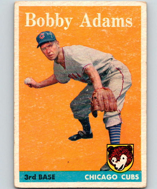 1958 Topps #99 Bobby Adams Cubs Baseball 3947 Image 1