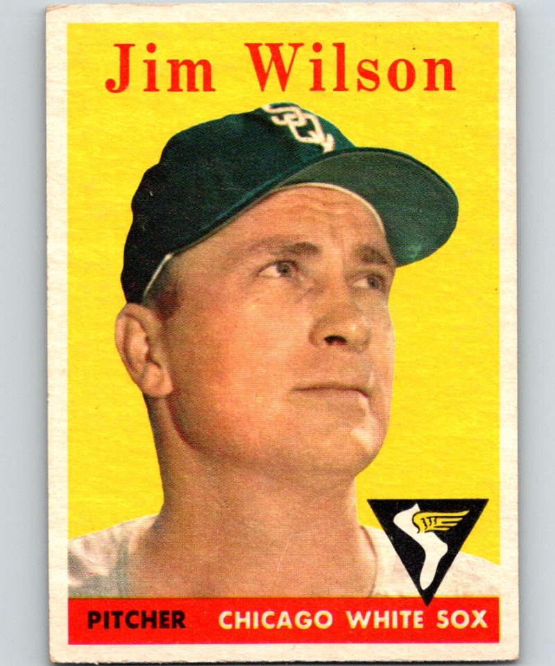 1958 Topps #163 Jim Wilson White Sox Baseball 3953 Image 1