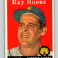 1958 Topps #185 Ray Boone Tigers Baseball 3960