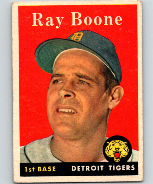 1958 Topps #185 Ray Boone Tigers Baseball 3960