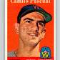 1958 Topps #219 Camilo Pascual Senators Baseball 3968 Image 1