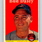 1958 Topps #222 Bud Daley RC Rookie Indians Baseball 3969 Image 1