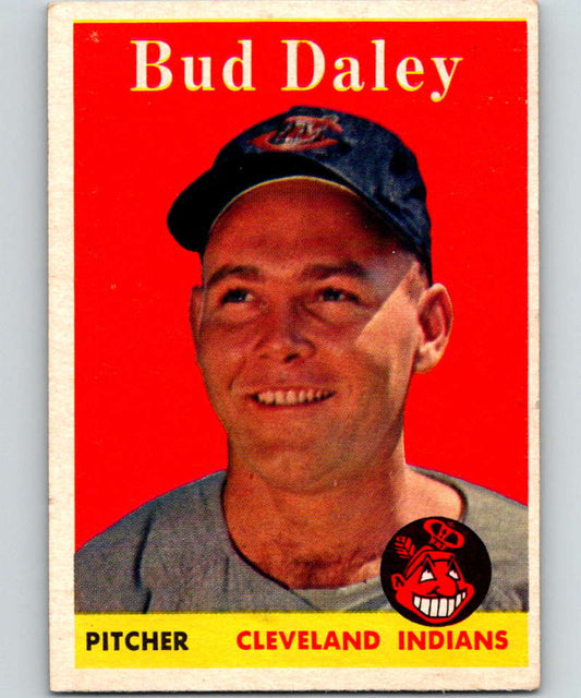 1958 Topps #222 Bud Daley RC Rookie Indians Baseball 3969 Image 1