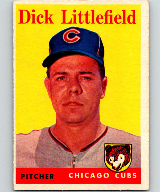 1958 Topps #241 Dick Littlefield Cubs Baseball 3973 Image 1