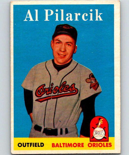 1958 Topps #259 Al Pilarcik Orioles Baseball 3978 Image 1