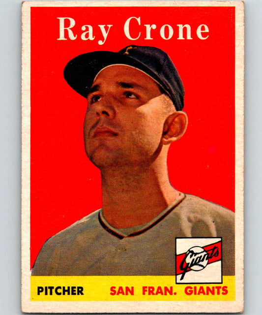 1958 Topps #272 Ray Crone Giants Baseball 3982 Image 1