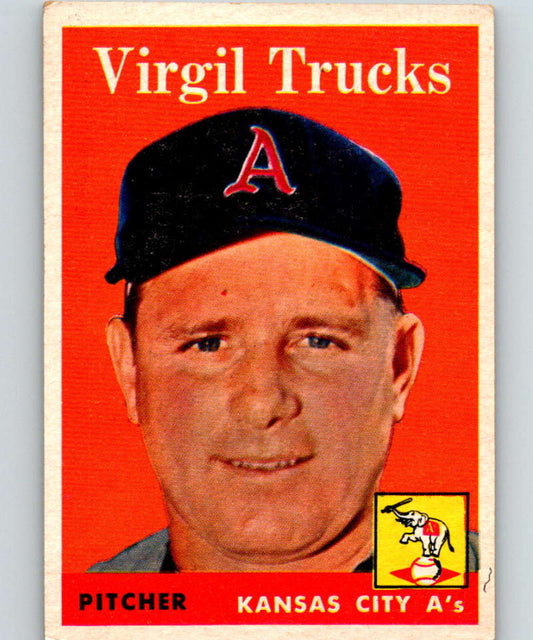 1958 Topps #277 Virgil Trucks Athletics Baseball 3983 Image 1