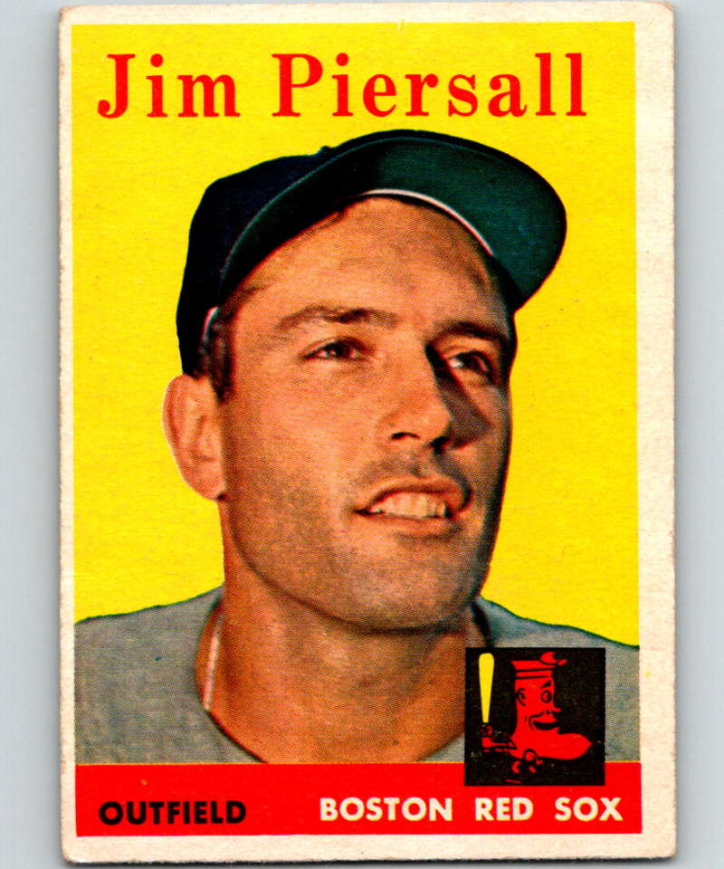 1958 Topps #280 Jim Piersall Red Sox Baseball 3986 Image 1