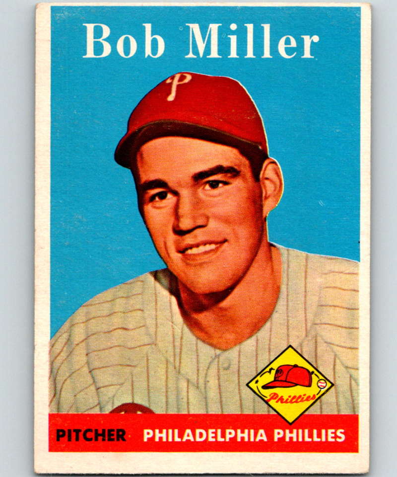 1958 Topps #326 Bob Miller Phillies Baseball 3994 Image 1