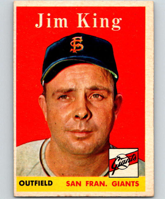 1958 Topps #332 Jim King Giants Baseball 3995 Image 1