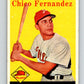 1958 Topps #348 Chico Fernandez Phillies Baseball 3997 Image 1