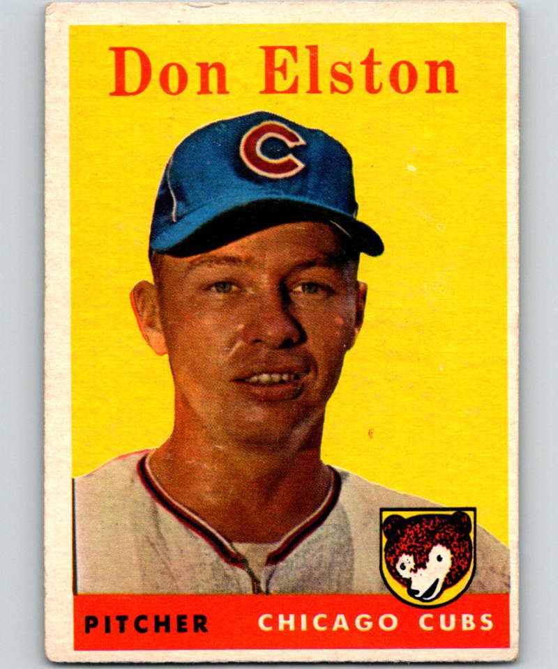 1958 Topps #363 Don Elston Cubs Baseball 3999 Image 1