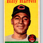 1958 Topps #443 Billy Harrell RC Rookie SP Indians Baseball 4005 Image 1