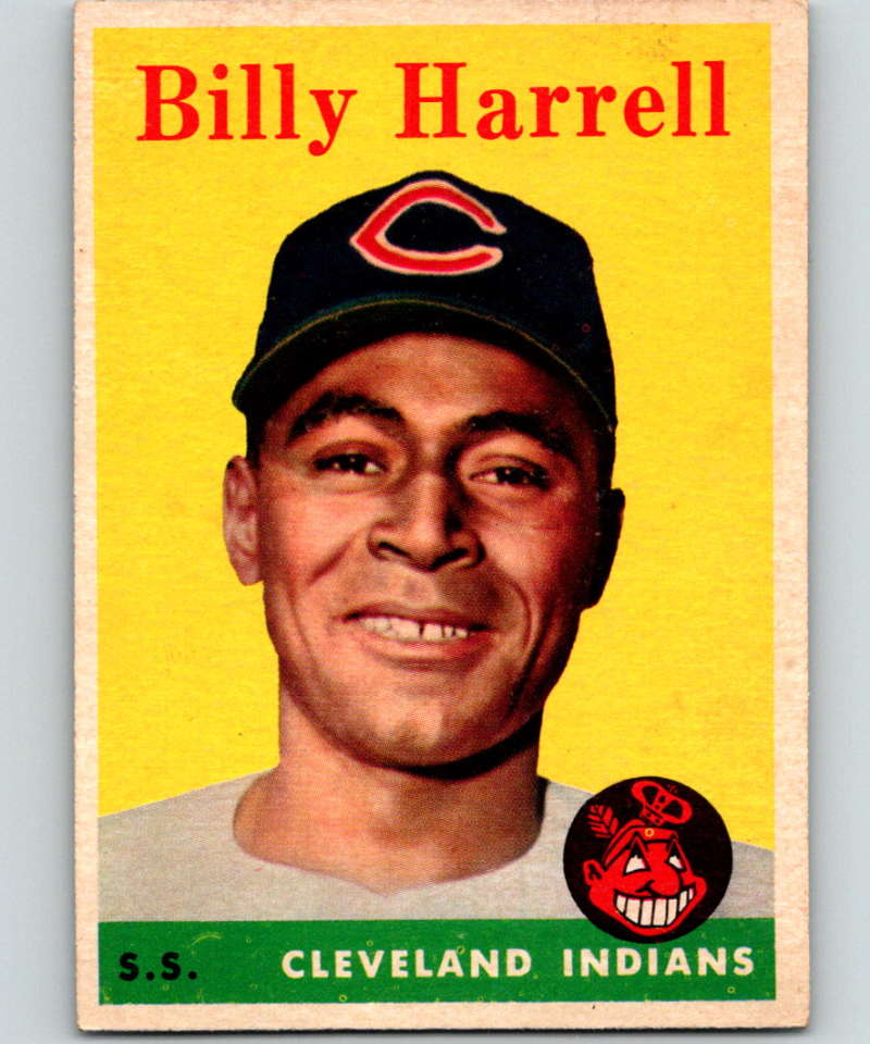 1958 Topps #443 Billy Harrell RC Rookie SP Indians Baseball 4005 Image 1