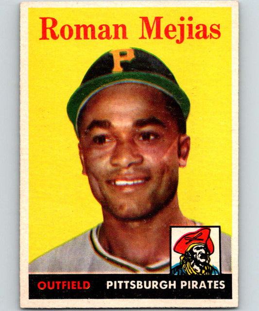 1958 Topps #452 Roman Mejias Pirates UER Baseball 4010 Image 1