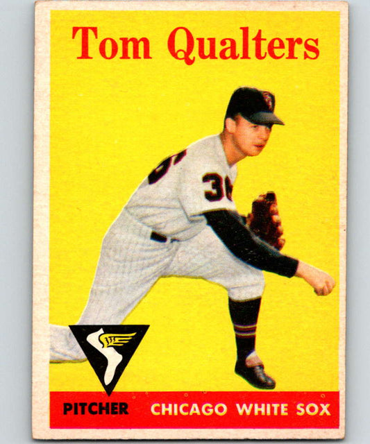 1958 Topps #453 Tom Qualters White Sox Baseball 4011 Image 1