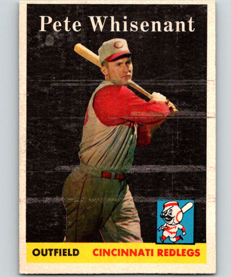 1958 Topps #466 Pete Whisenant Reds Baseball 4019