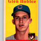 1958 Topps #467 Glen Hobbie RC Rookie Cubs Baseball 4020 Image 1