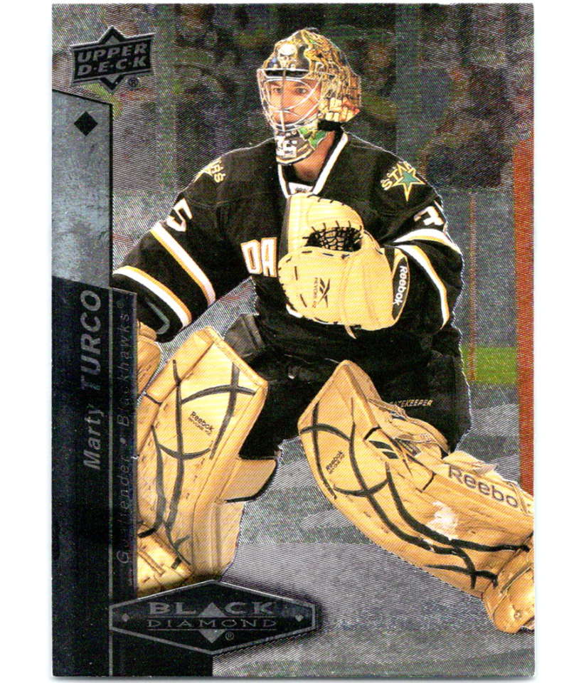 2010-11 Upper Deck Black Diamond #8 Marty Turco Blackhawks Hockey Image 1