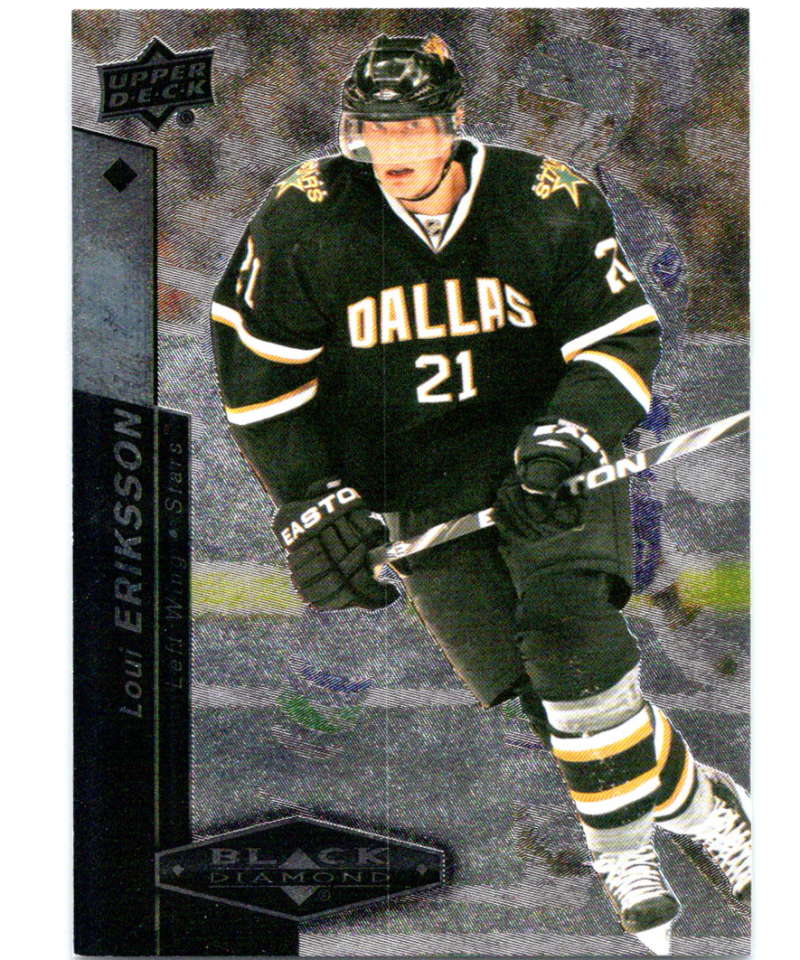2010-11 Upper Deck Black Diamond #18 Loui Eriksson Stars Hockey Image 1