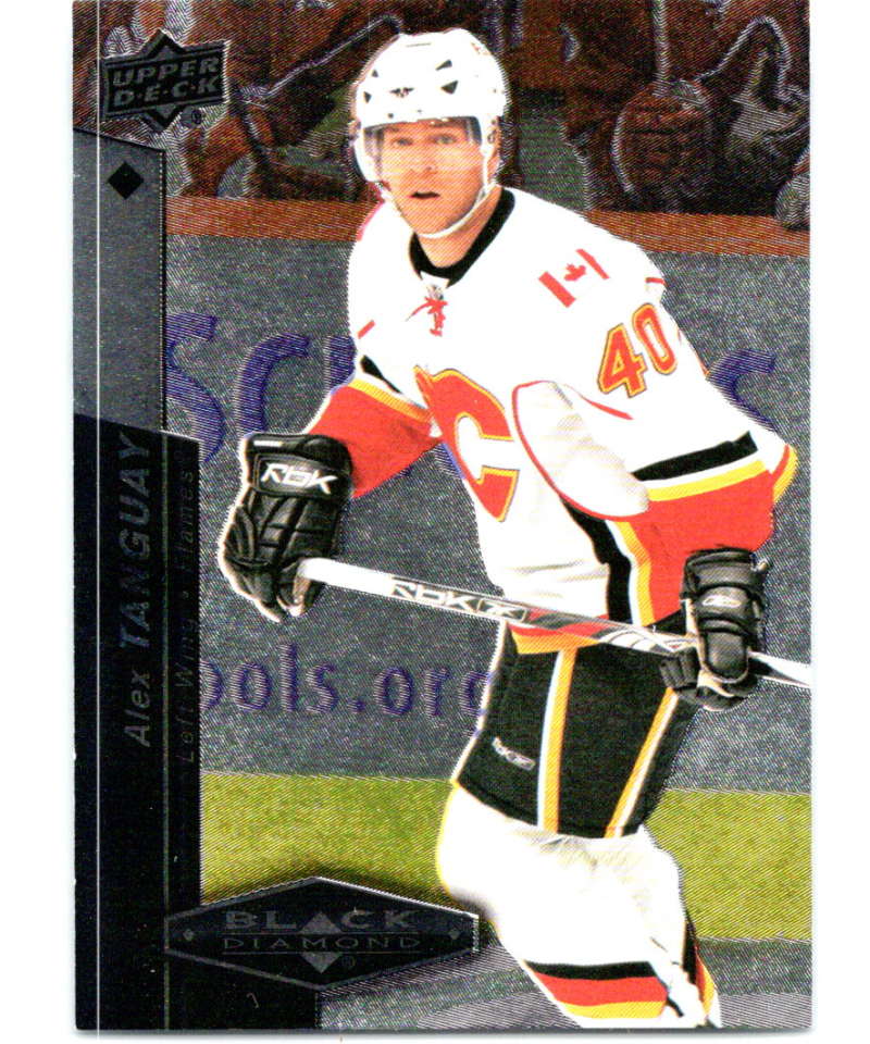 2010-11 Upper Deck Black Diamond #33 Alex Tanguay Flames Hockey Image 1