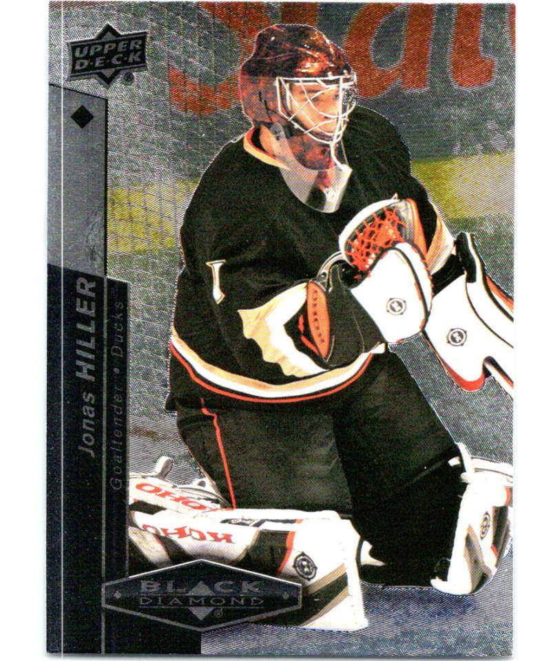 2010-11 Upper Deck Black Diamond #37 Jonas Hiller Ducks Hockey Image 1