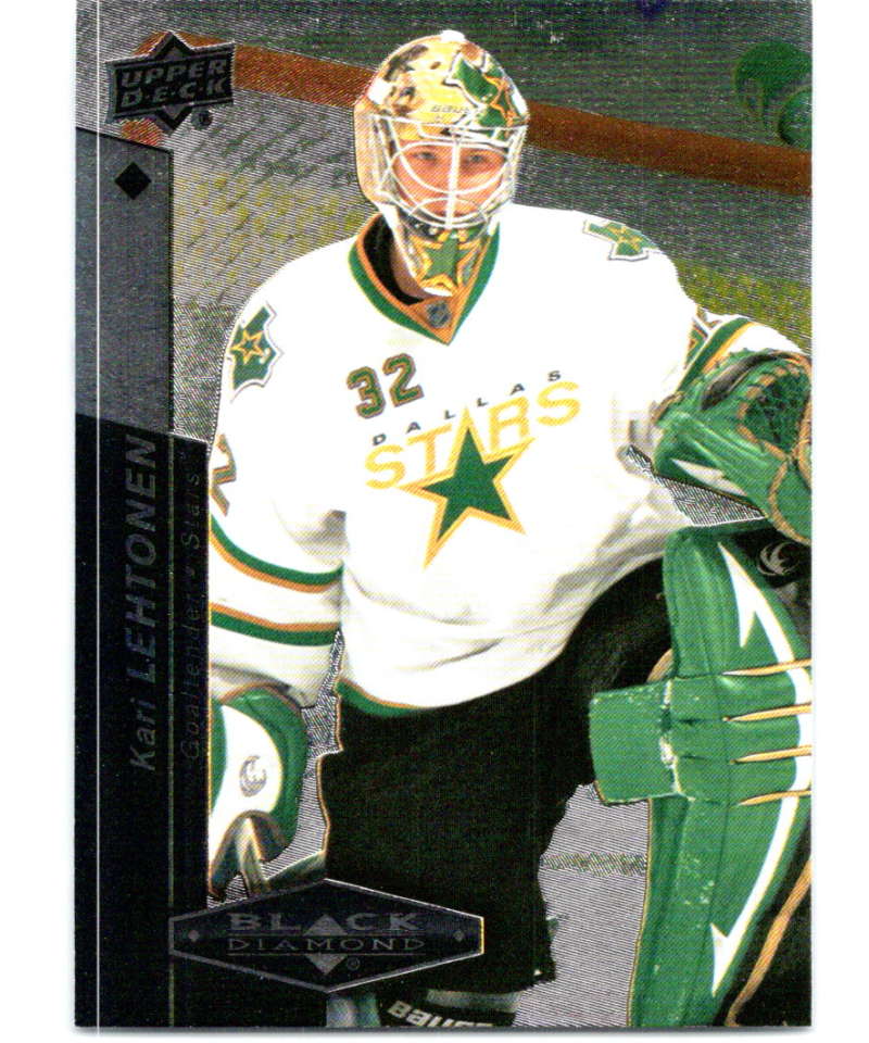 2010-11 Upper Deck Black Diamond #44 Kari Lehtonen Stars Hockey Image 1