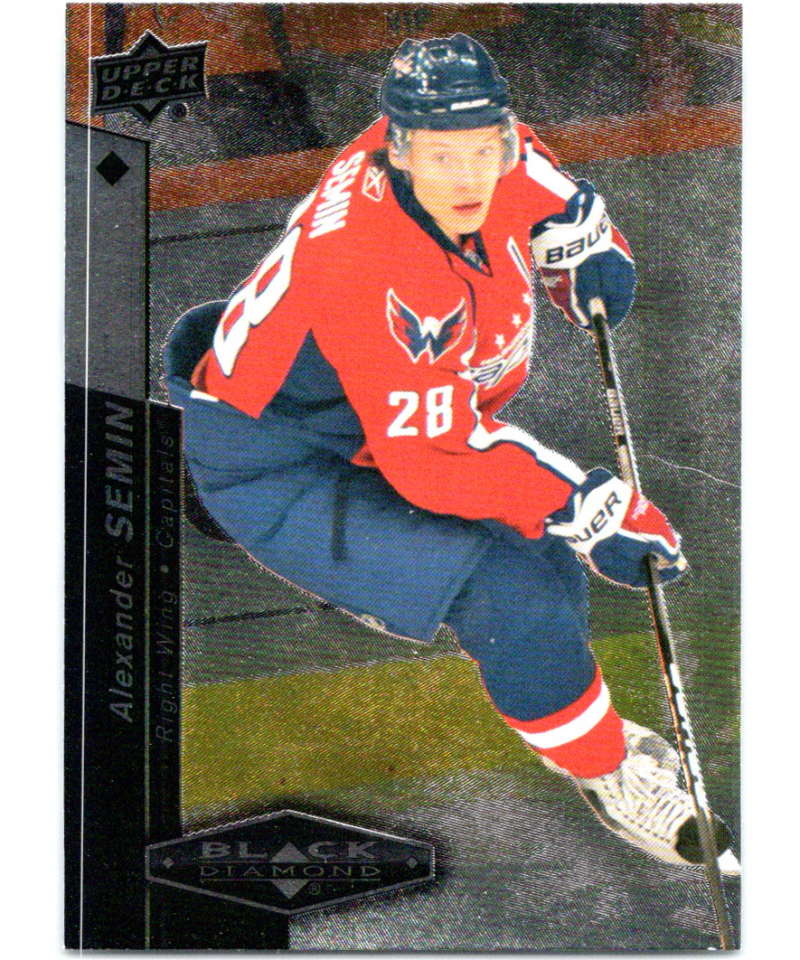 2010-11 Upper Deck Black Diamond #50 Alexander Semin Capitals Hockey Image 1