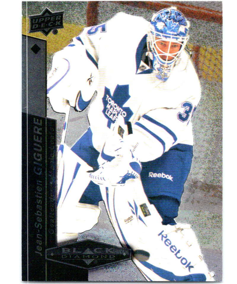 2010-11 Upper Deck Black Diamond #52 Jean-Sebastien Giguere Maple Leafs Hockey Image 1