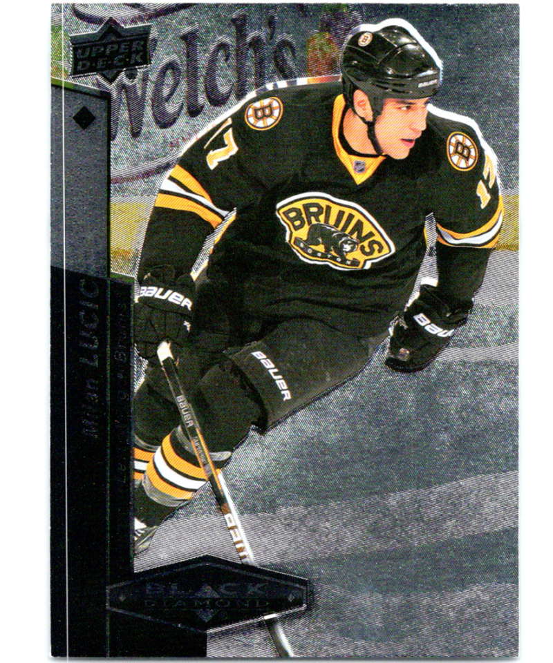 2010-11 Upper Deck Black Diamond #58 Milan Lucic Bruins Hockey Image 1