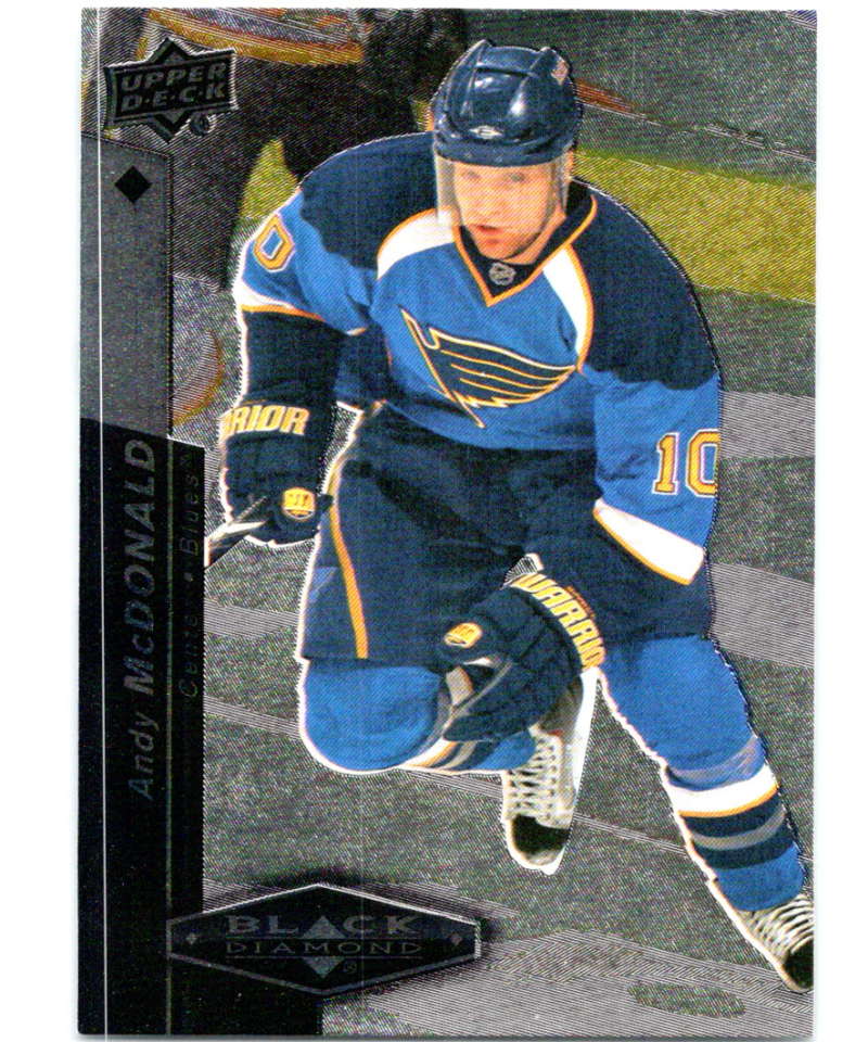 2010-11 Upper Deck Black Diamond #59 Andy McDonald Blues Hockey Image 1