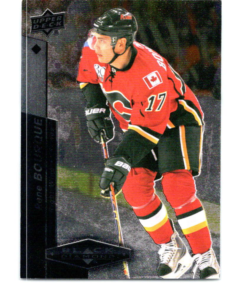 2010-11 Upper Deck Black Diamond #62 Rene Bourque Flames Hockey Image 1