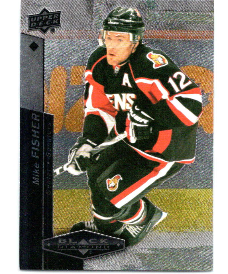 2010-11 Upper Deck Black Diamond #67 Mike Fisher Senators Hockey Image 1