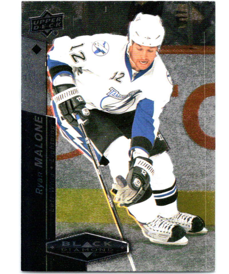 2010-11 Upper Deck Black Diamond #82 Ryan Malone Lightning Hockey Image 1