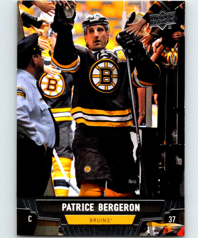 2013-14 Upper Deck #7 Patrice Bergeron Bruins NHL Hockey Image 1