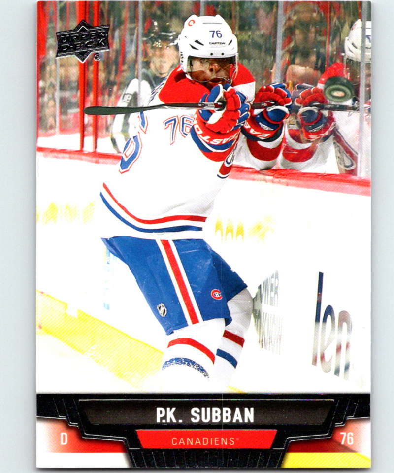 2013-14 Upper Deck #14 P.K. Subban Canadiens NHL Hockey