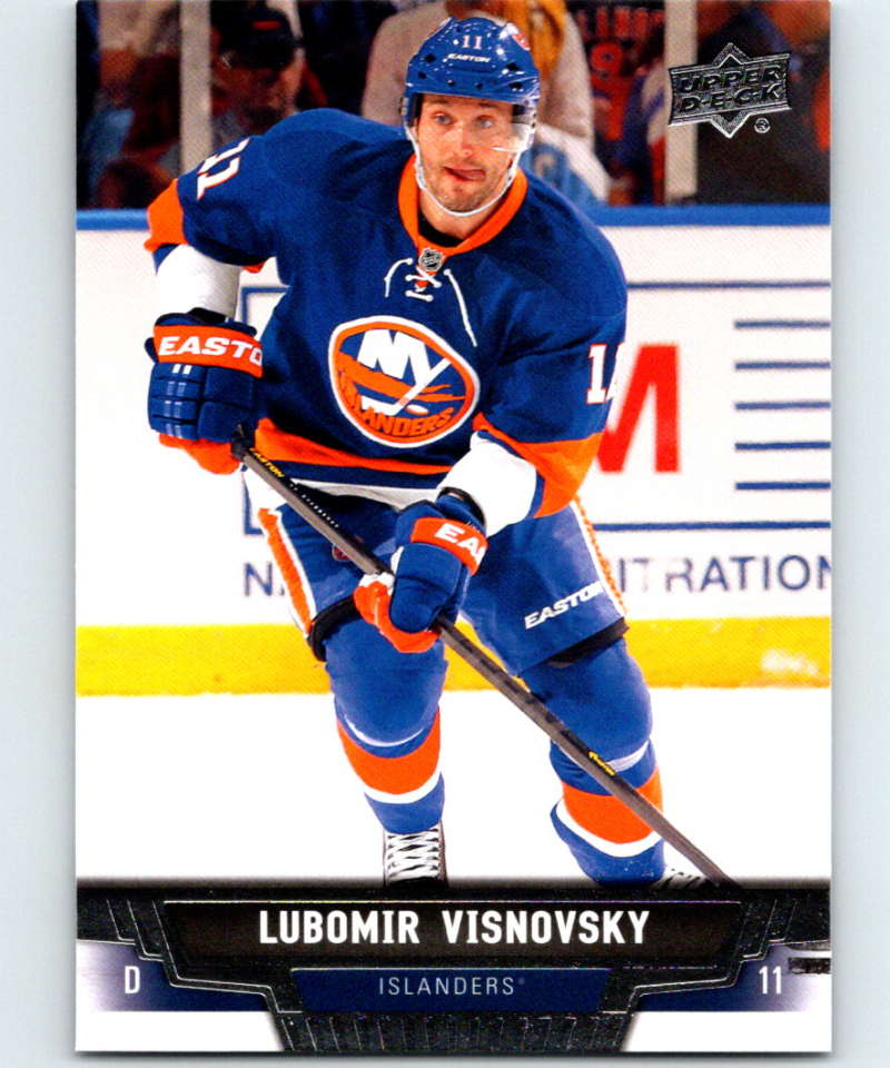 2013-14 Upper Deck #17 Lubomir Visnovsky NY Islanders NHL Hockey