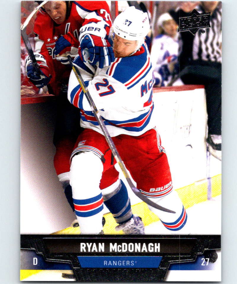 2013-14 Upper Deck #23 Ryan McDonagh NY Rangers NHL Hockey Image 1
