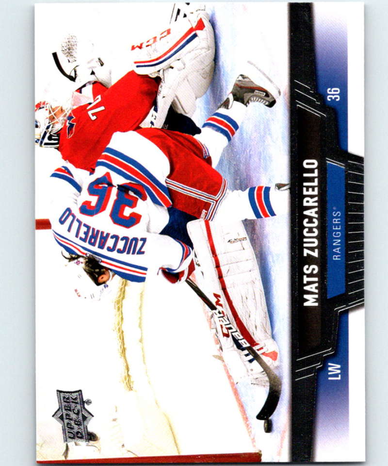2013-14 Upper Deck #25 Mats Zuccarello NY Rangers NHL Hockey Image 1