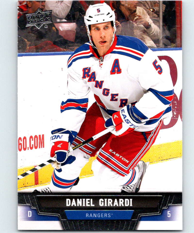 2013-14 Upper Deck #27 Daniel Girardi NY Rangers NHL Hockey Image 1