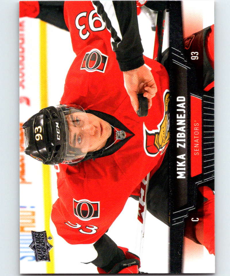 2013-14 Upper Deck #44 Mika Zibanejad Senators NHL Hockey Image 1