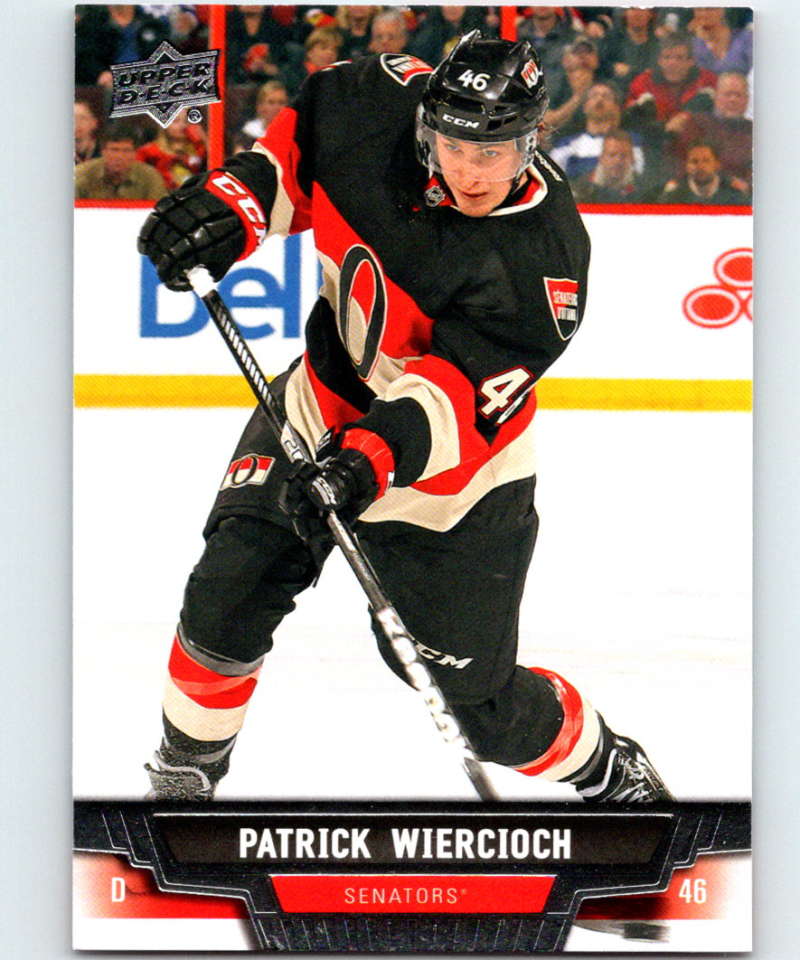 2013-14 Upper Deck #47 Patrick Wiercioch Senators NHL Hockey Image 1