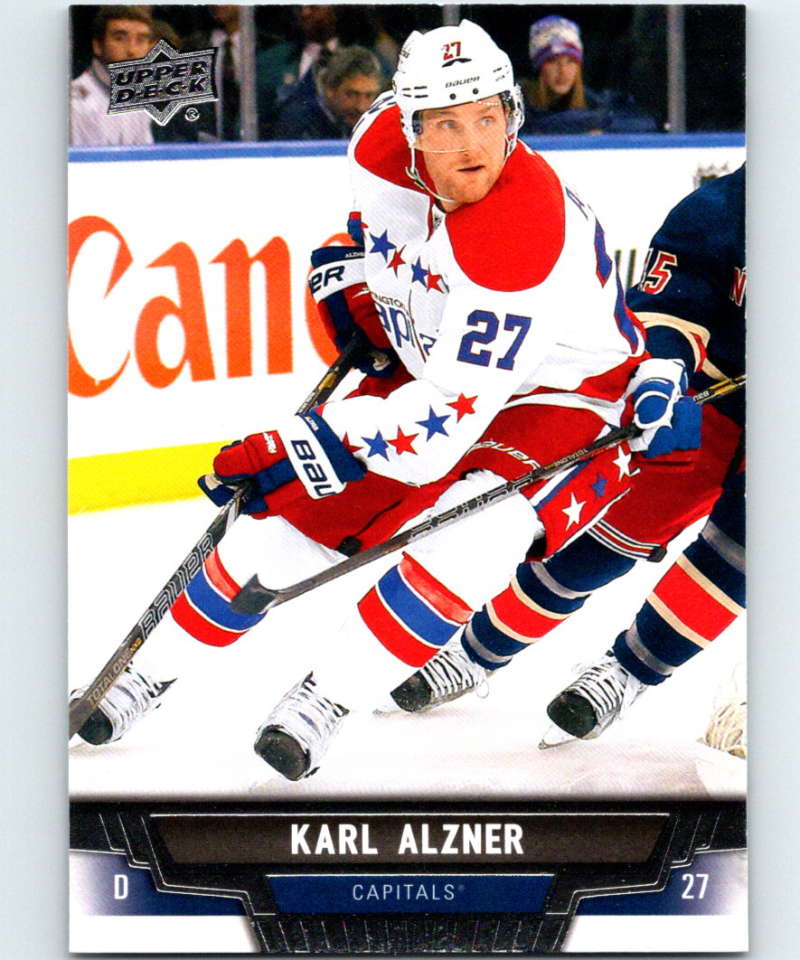 2013-14 Upper Deck #49 Karl Alzner Capitals NHL Hockey Image 1
