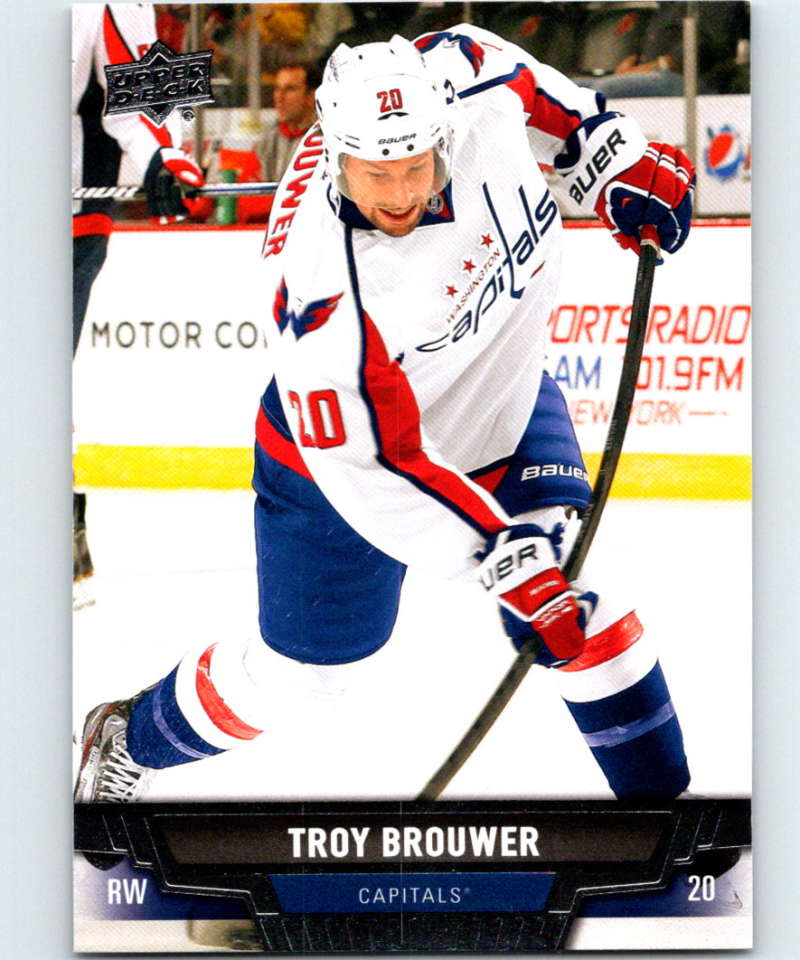 2013-14 Upper Deck #53 Troy Brouwer Capitals NHL Hockey Image 1