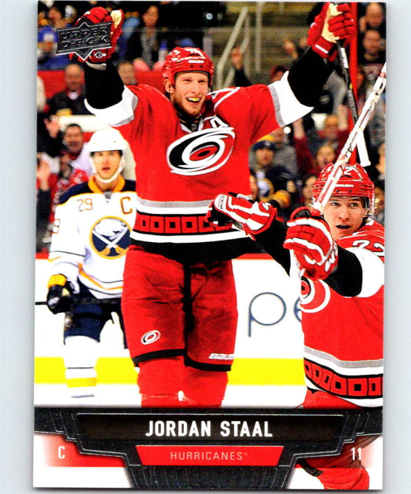 2013-14 Upper Deck #58 Jordan Staal Hurricanes NHL Hockey Image 1