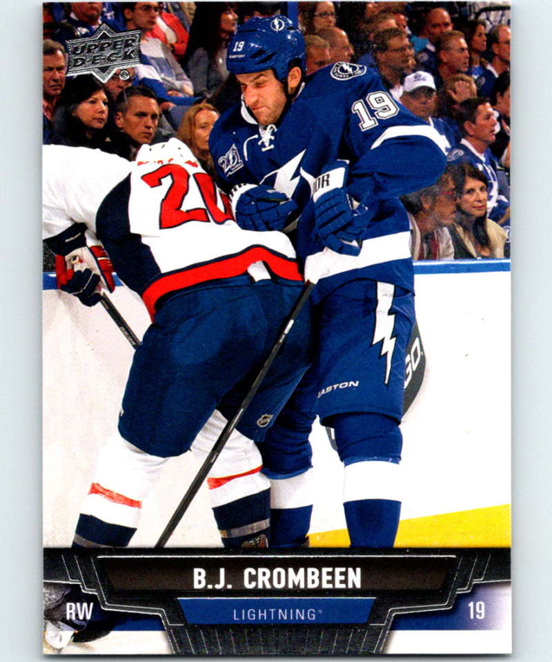 2013-14 Upper Deck #89 B.J. Crombeen Lightning NHL Hockey Image 1