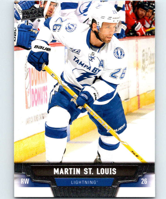 2013-14 Upper Deck #92 Martin St. Louis Lightning NHL Hockey