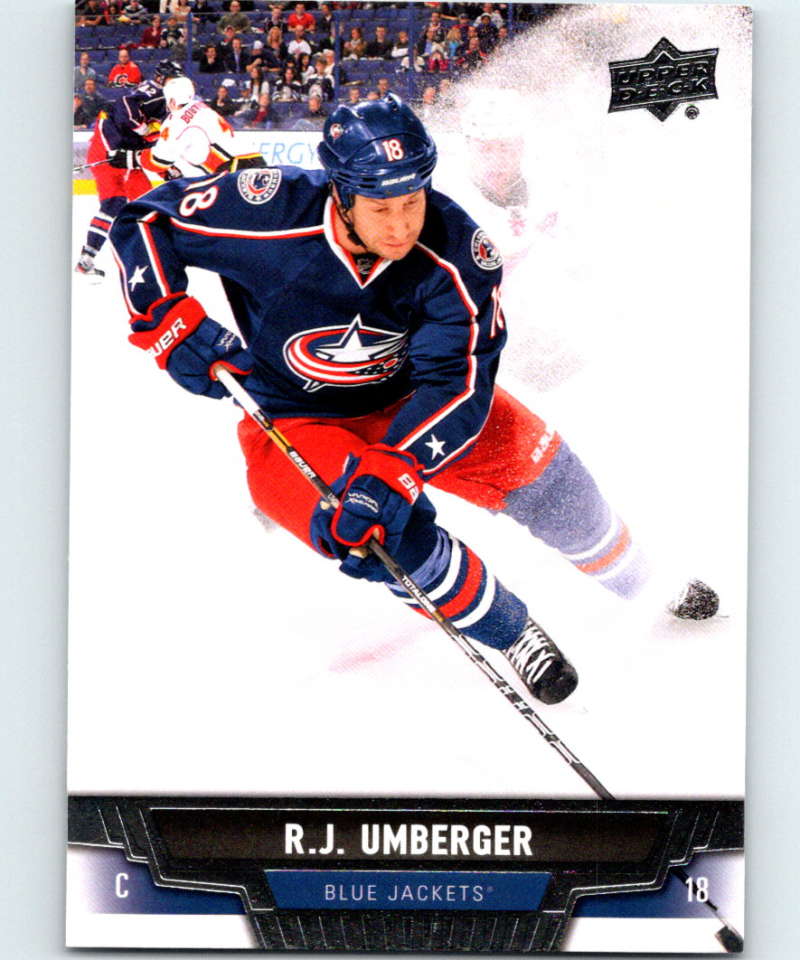 2013-14 Upper Deck #94 R.J. Umberger Blue Jackets NHL Hockey Image 1