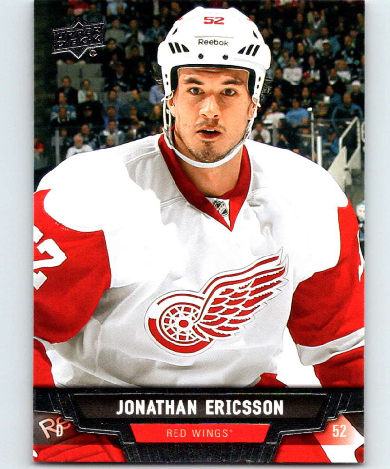 2013-14 Upper Deck #100 Jonathan Ericsson Red Wings NHL Hockey Image 1