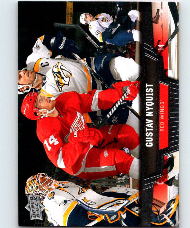 2013-14 Upper Deck #101 Gustav Nyquist Red Wings NHL Hockey Image 1